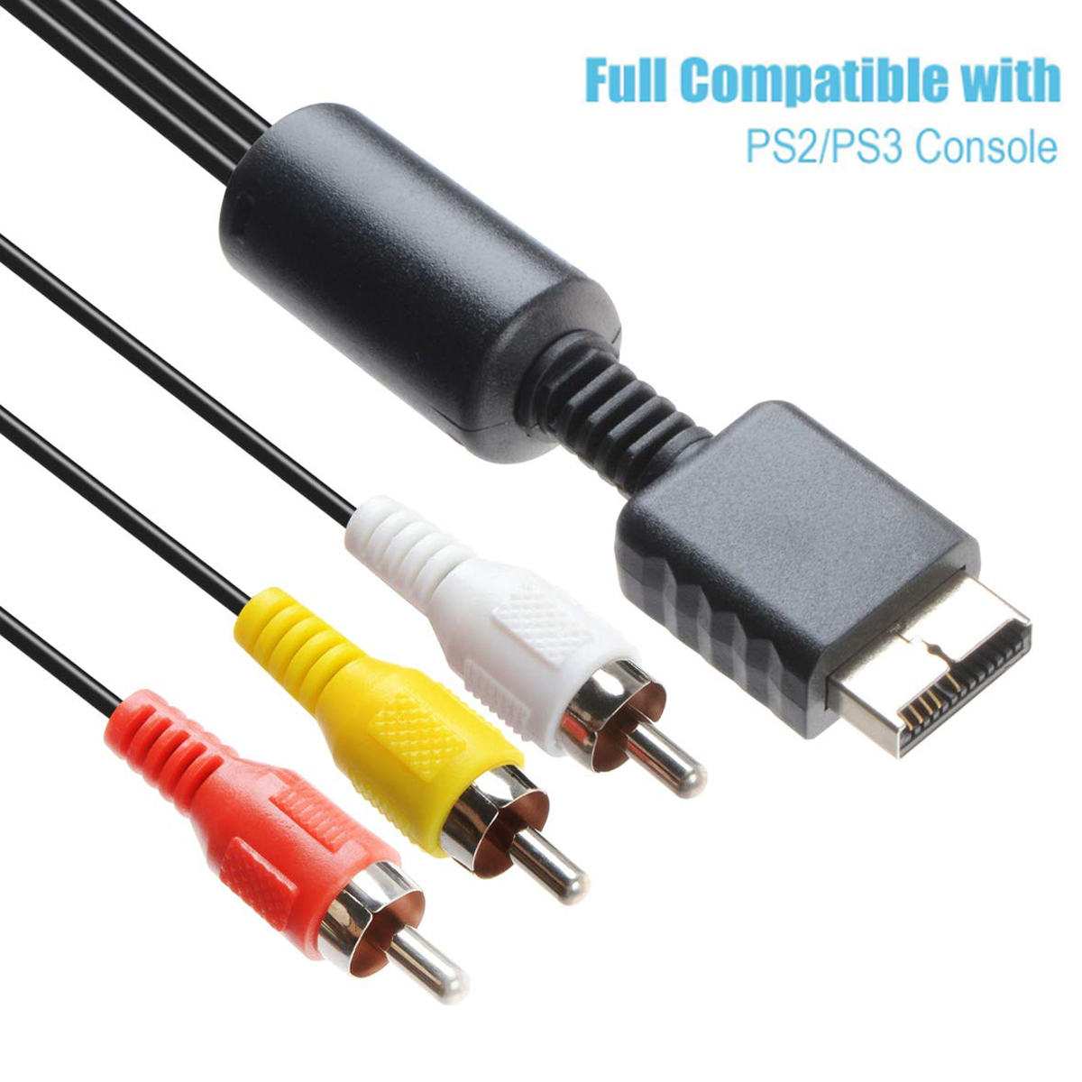 Gaming Console Ps3 - 1.8m AV Audio Cable Game Composite