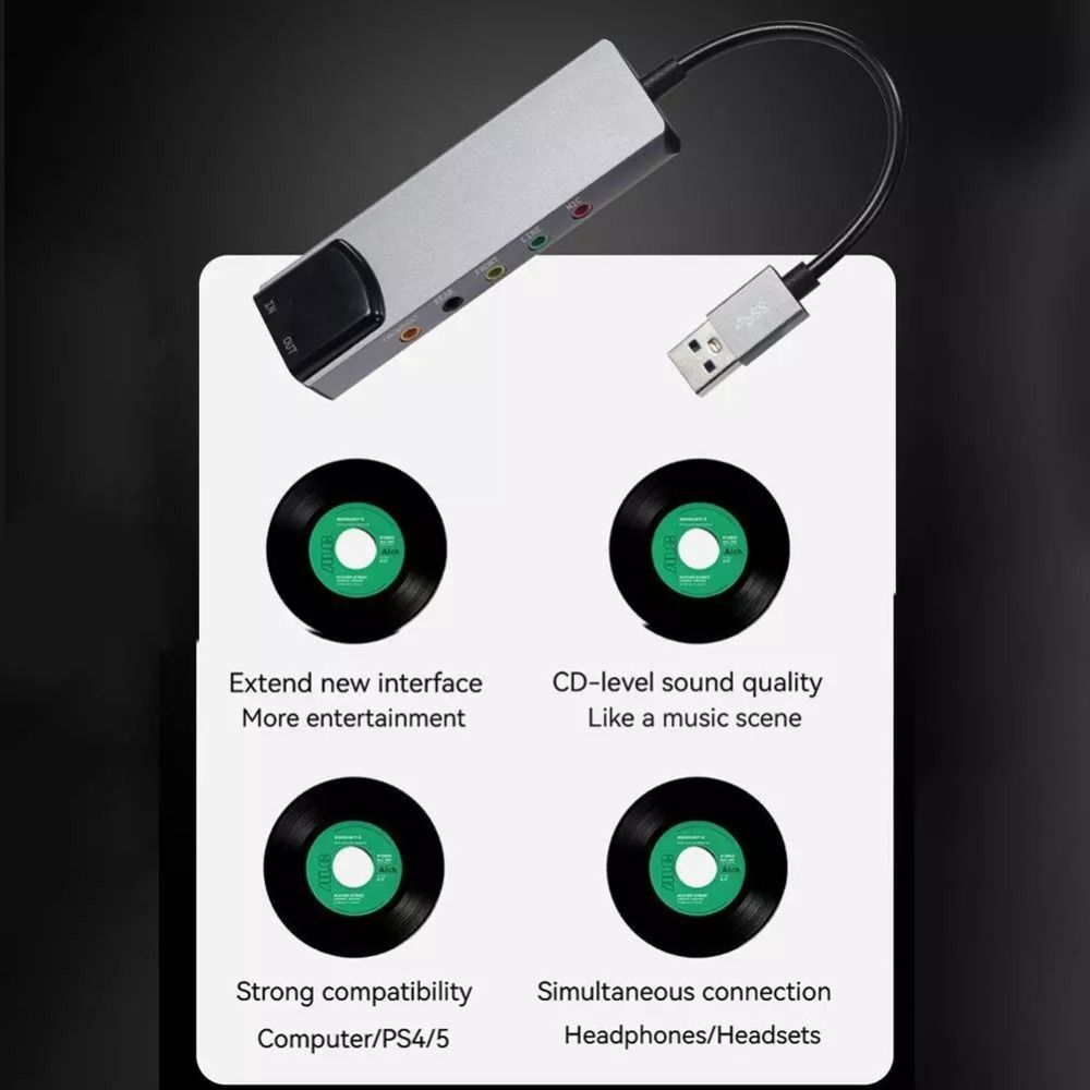 New USB Sound Card 7.1 5.1 Cha - огляд і ціна Gaming Console For Pc
