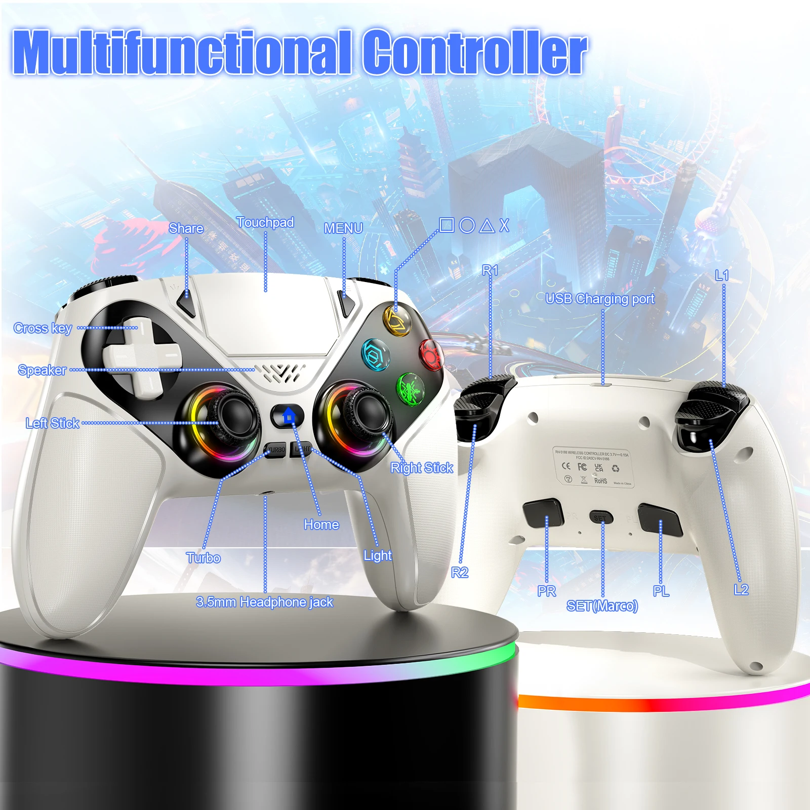 Wireless Controller Gamepad Fo - огляд і ціна Gaming Console Bluetooth