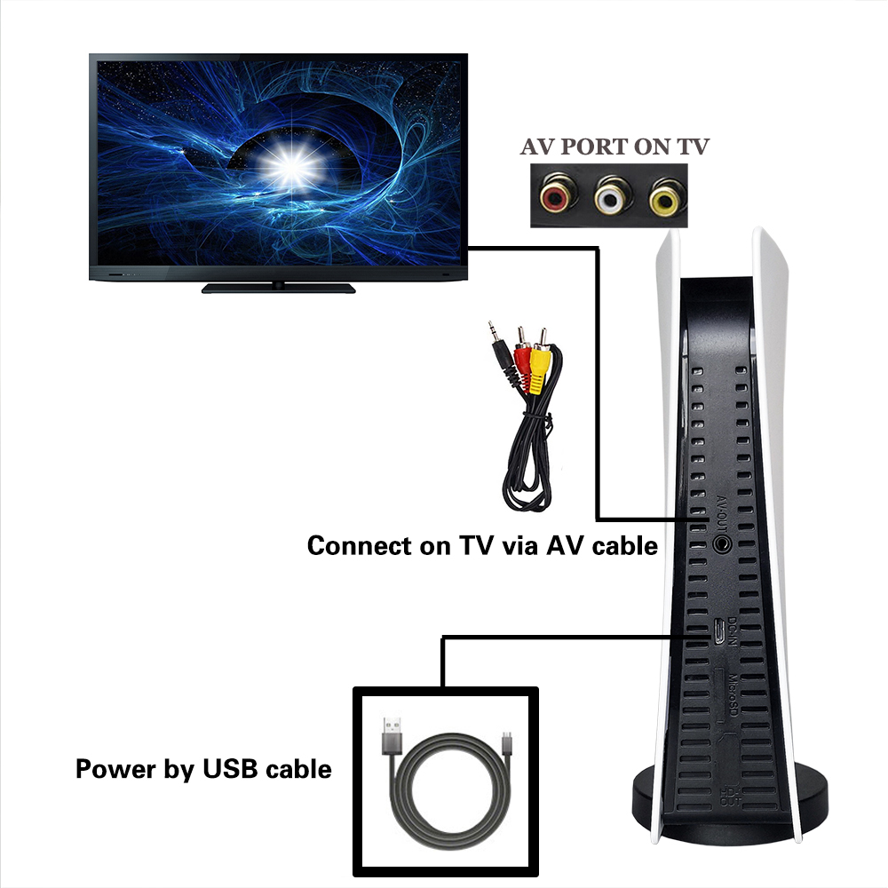 GS5 8-bit TV Video AV Output U - огляд і ціна Gaming Console Gs5