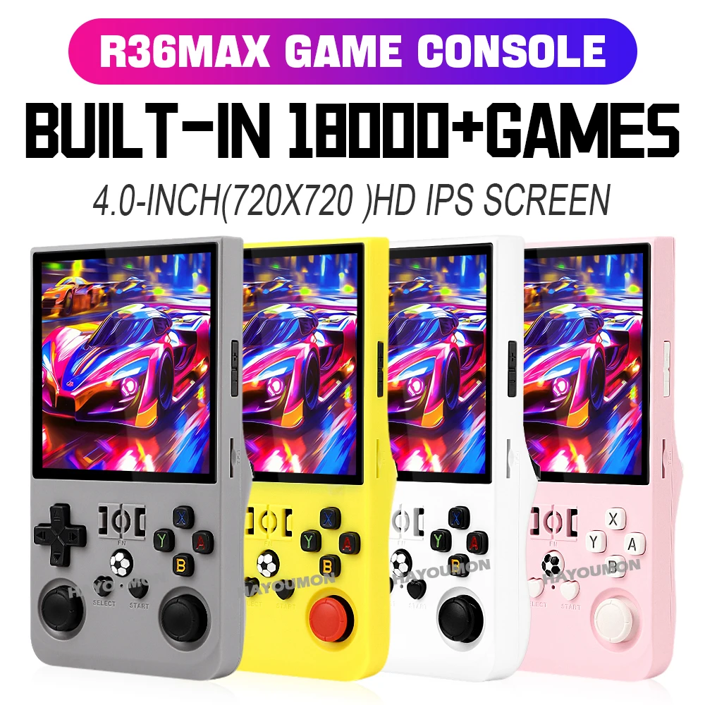 R36 Max Gray Handheld Gaming P - огляд і ціна Gaming Console R36 Max