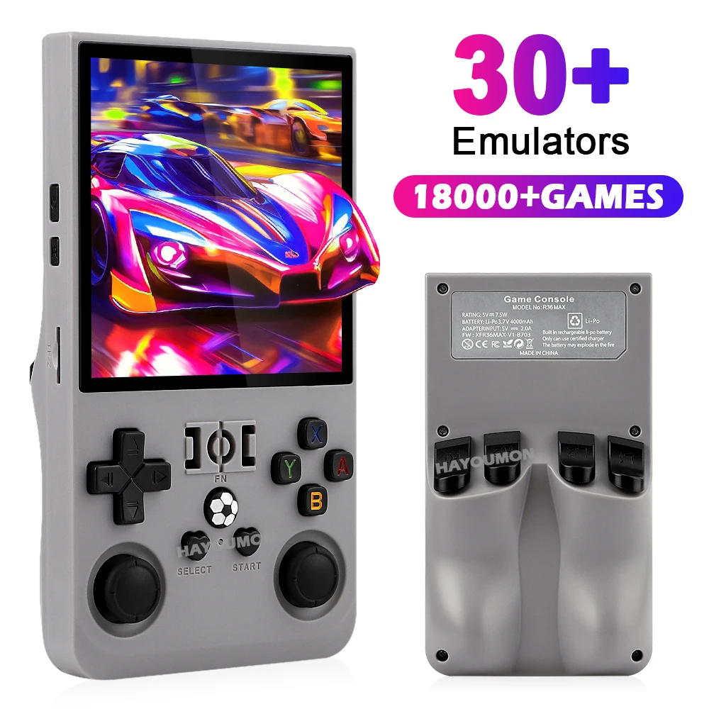 R36 Max Gray Handheld Gaming P - огляд і ціна Gaming Console R36 Max